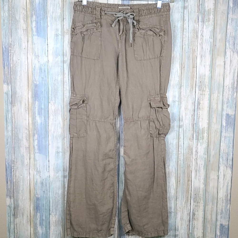GUESS Linen Cargo Pants